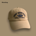 Wenefang Korean Retro Baseball Hat Women's Autumn Winter Versatile 2025 Ins Street Letter Embroidered Caps Summer Couple Men. 
