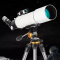 Telescope 80mm Aperture 500mm AZ Mount Professional Monocular Zoom High Magnification HD Astronomical Refracting With Carry Bag Tripod. 