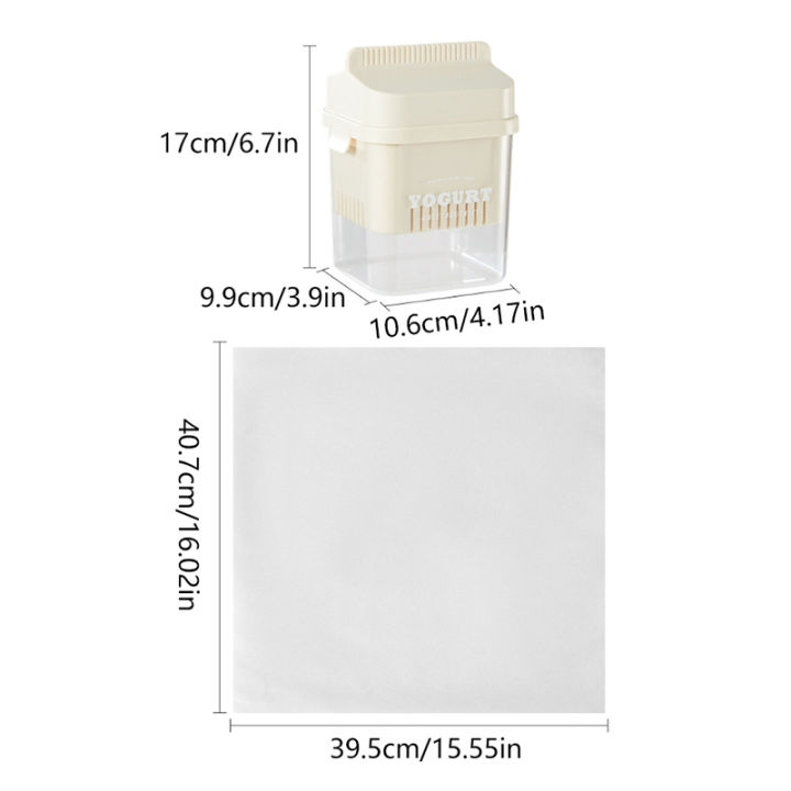 Greek%20Yogurt%20Maker%20Yogurt%20Filter%20Strainer%20Whey%20Separation%20Tools%20Cheese%20Moisture%20Seperator%20Reusable%20Fine%20Mesh%20Strainer%20Household%20YUMAN%20-%20Image%202