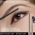 1 Piece 4D Ultra-fine small head brush waterproof mascara extender black 3d eyelashes stretch eyelashes long eyes with mascara By Omga Twist. 