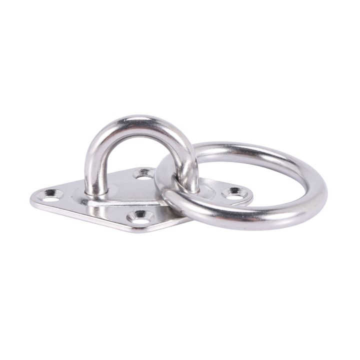 NAMUNY%202X%2080Mmx50Mm%20Mounting%20Hook%20For%20Wall%20Or%20Ceiling%20With%20Round%20Ring%20Stainless%20Steel%20-%20Bracket%20/%20Attachment%20-%20Image%208