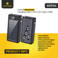 Mypower 20000mAh  Solar Powerbank  Cable attatched  Type-c Input M293sl. 