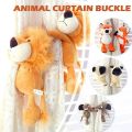 High Quality Plush Animal curtain lacing buckle Jungle Forest Animals Room Decoration Accessories Holdback Cartoon Curtain Tieback Holder Hooks. 