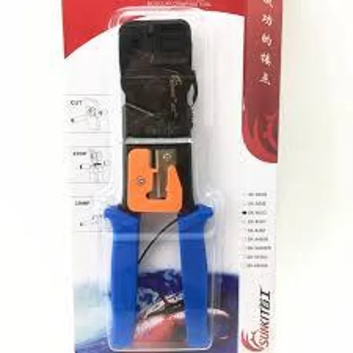 PROFESSIONAL CLAMPER 8P/RJ-45 AND 6P/RJ-12, ETHERNET TELEPHONE CRIMP ...