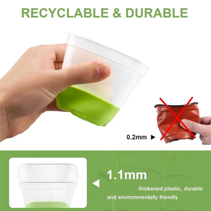 12%20Packs%203%20Inch%20Square%20Plastic%20Nursery%20Pots,%20Clear%20Plant%20Pot%20with%20Soft%20Silicone%20Base%20for%20Easy%20Transplant,%20Flower%20Pots%20-%20Image%206