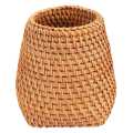 2X Rattan Chopsticks Tube Shovel Spoons Bucket Dinner Knives Forks Tableware Home Storage Baskets Organizer C. 