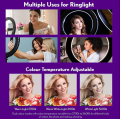 NOVALUX Professional 18 inch 65 Watt(46cm) Big LED Ring Light with Remote and Digital Display. 