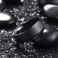 Stainless Steel Black Rings For Men And Women | Black Solid Stainless Steel Casual Fashion Unisex Ring | Casual Unisex Ring. 