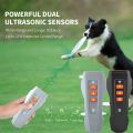 Safe Rechargeable Ultrasonic Dog Repeller Handheld Portable Dog Deterrent LED Flashlight Variable Frequency Dog Chaser Night Run. 