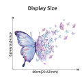 Purple Butterfly Wall Stickers For Bedroom Living Room Decoration Girls Room Wall Decals Removable Wallpaper PVC Murals MNP. 