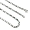 Simple Silver Plated Necklace For Men | Fashion Metal/Alloy Material Minimalist Chain Necklace For Men. 