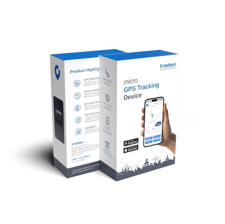 Trackon Micro - Wired GPS Tracker for Car, Bike, Scooty, EV, Trucks ...