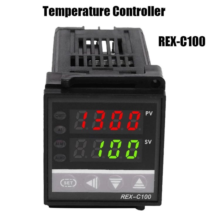High Precision 110V to 240V Digital PID Thermostat Dual with K Type ...