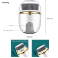 Sutuiying 3 in 1 Ultrasonic Facial Cleanser Brush Electric Cleansing Face Portable Brush 360 Rotate Automatic Brush Machine Deep Clean Beauty Tool. 