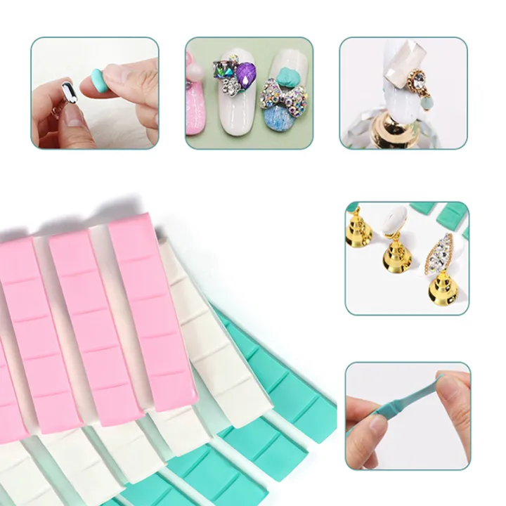 30/42/84/96PCS%20Nail%20Adhesive%20Glue%20Clay%20Reusable%20Tacky%20Gel%20for%20Nail%20Art%20Practice%20Stand%20Display%20Holder%20False%20Tips%20Manicure%20Tools%20Cologo%20-%20Image%203