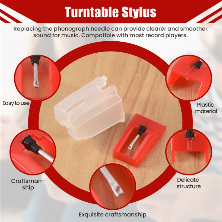 OUMERY%20LP%20Phonograph%20Record%20Player%20Stylus%20Needle%20Replacement,5%20Pcs%20Stylus%20Turntable%20Needle%20for%20Record%20Turntable%20Player%20-%20Image%203