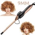 Curling Tong Ceramic Barrel Fast Heating 9mm Tight Curl Electric Curling Iron Professional Salon Hair Styler Wand. 