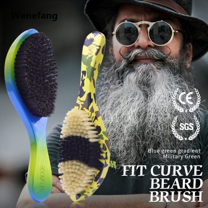 Wenefang%20Cepillo%20Barba%20Soft%20Boar%20Bristle%20Beard%20Brush%20360%20Wave%20Brush%20For%20Men%20Beard%20Comb%20Large%20Curved%20Wood%20Handle%20Anti%20static%20Shaving%20Tools%20-%20Image%204