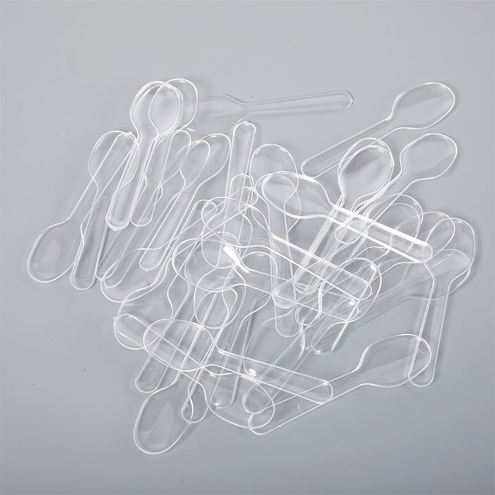 200pcs%20Mini%20Clear%20Plastic%20Spoons%20Disposable%20Flatware%20For%20Jelly%20Ice%20Cream%20Dessert%20CVFHHH%20-%20Image%207