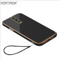 Hontinga for OPPO R17 Pro Back Cover Luxury 6D Plating Frame Shiny Bling Soft Silicone Phone Case. 