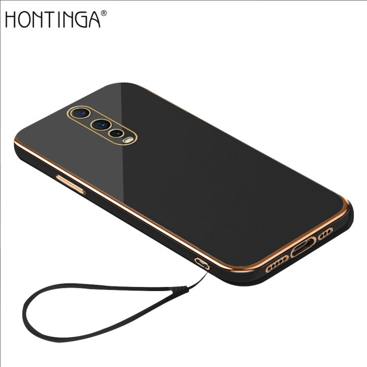 Hontinga for OPPO R17 Pro Back Cover Luxury 6D Plating Frame Shiny Bling Soft Silicone Phone Case