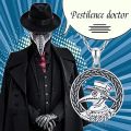 【Best Price Guaranteed】Mingfei New Plague Doctor Necklace Steampunk Pendant Necklace Halloween Jewelry Female Gift. 