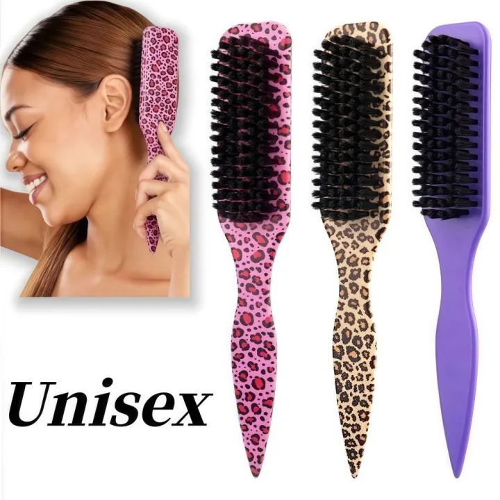 Professional Slick Back Hair Brush Unisex Backcombing Smoothing ...