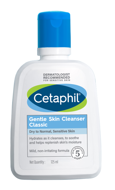 Cetaphil Gentle Skin Cleanser 125ml - Gentle Face Wash for Dry & Sensitive Skin