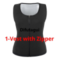 Difutagui CXZD Men Sauna Shaper Vest Thermo Sweat Shapewear Tank Tops Slimming High Quality Vest Waist Trainer Fitness Workout Zipper Shirt Fat Burning. 