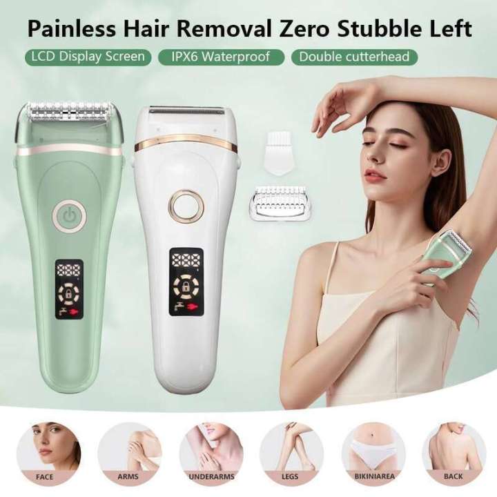 Hand Facial Razor Electric Razors Women Face Shaver Facial Hair Removal Painless Shaving ...