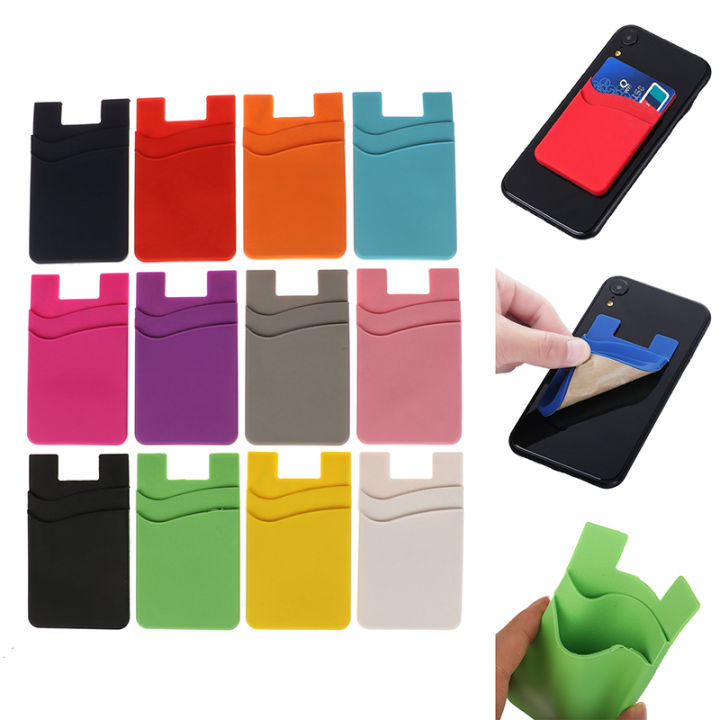 Daraz Mobile Back Pouch Stickers Double-layer Silicone Mobile