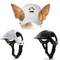 Durable Windproof Dog Helmets Ear Holes Sturdy Pet Motorcycle Helmet Hat Lightweight Breathable Sport Doggy Cap Puppy. 
