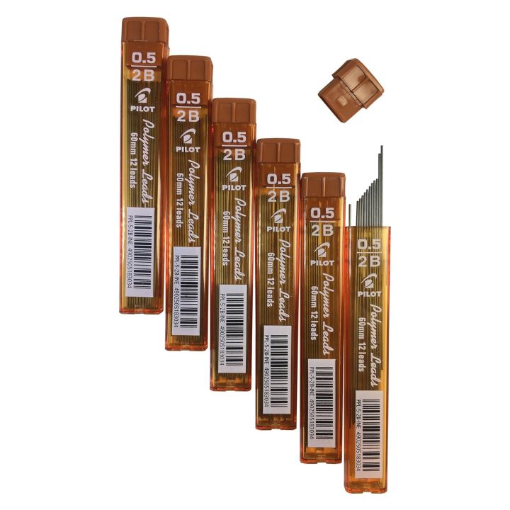 Pilot%20Polymer%20Leads%200.5mm%20HB%20for%20Mechanical%20Pencil%200.5%20Point%20(3%20Tubes,%2012%20Leads%20per%20Tubes)%20-%20Image%202