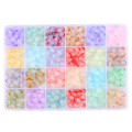 480Pcs 8mm Glass Beads for Jewelry Making Round Beads Crystal Beads Mermaid Bracelet Making Kit. 