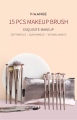 MAANGE 15Pcs Makeup Brush Blush/Coutour/Concealer/Foundation/Eye Makeup Brush Tools MAG 5880SB. 