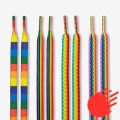 Fashion Creative 3D Rainbow Shoelaces Men Women Trend Personality Printing Sport Casual Basketball Shoes Laces Dropship. 