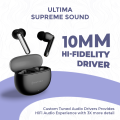 Ultima Boom 311| Wireless Earbuds | Ultima Link App | Dual Tone Design | ENC | 42H Total Playtime | Low Latency |Deep Bass & Clear Highs | IPX4 Water Resistance | App-Controlled EQ Modes | Swift Pair Bluetooth 5.4 | Voice Assistant Compatible. 
