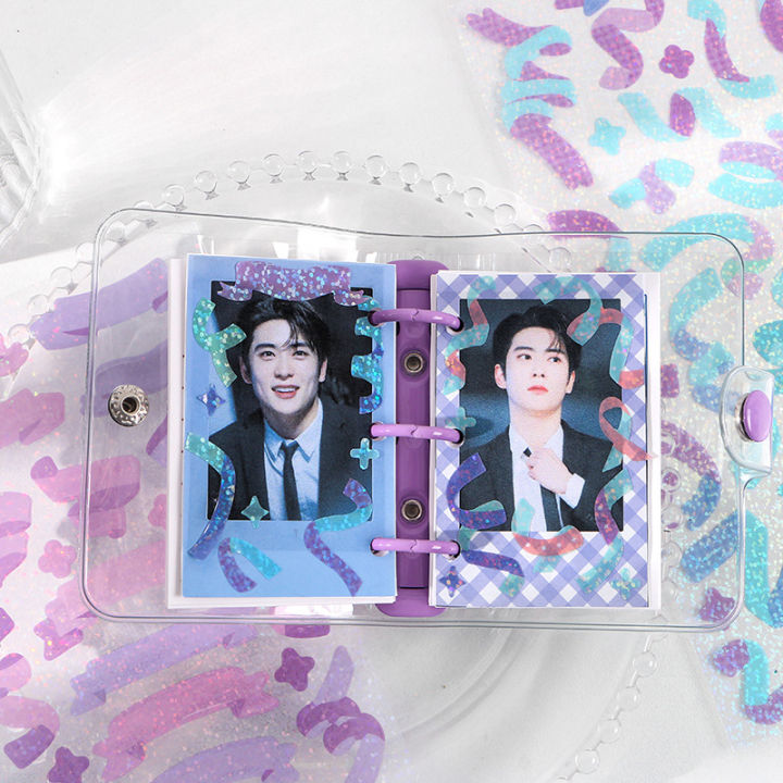 RHS%20Online%20Aesthetic%20Colorful%20Ribbons%20Stickers%20INS%20Album%20Diary%20Journal%20Decorative%20Crafts%20Scrapbooking%20DIY%20Sequin%20Sticker%20-%20Image%203