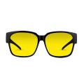 Brown lenses Sun glasses Color changing Sunglasses Anti-glare Yellow lenses Fit over sunglasses for Driving Men Sun protection. 