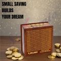 Money Saving Box for Adult and Kids 1 Lakh Wooden Piggy Bank. 
