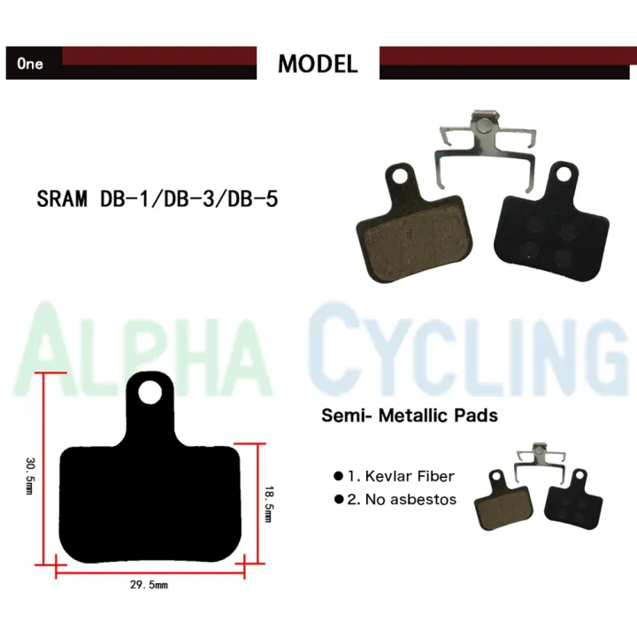 NAMUNY%204%20Pairs%20Sport%20EX,%20Bicycle%20Disc%20Brake%20Pads%20for%20AVID%20DB%20,%20LEVEL%20TL%20&%20T,%20Red%20Force%20ETap%20AXS%20-%20Image%203