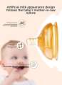 1 Pc 7cm Wide Big Mouth Pacifier 100% Bpa Free Spoon Straw Nipple Gravity Ball Replacement Head For Baby Milk Bottle. 