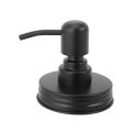 NAMUNY 4 Pack Jar Soap Dispenser Lids with Pumps,Lotion Soap Dispenser Lids for 16Oz Regular Mouth Jar Decor,Black. 