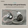 Sutuiying KZ EDCX In Ear Headphones Wired Headphone Dynamic Noise Cancelling Fashion 3.5mm Plug Stereo Earbuds for Music Sport Game. 