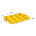 1 Piece Silicone Loaf Pan Baking Pan for Baking French /Hot Dog Buns Clean&Heat Resistant ,White. 