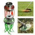 New Product Aluminum Alloy Aluminum Porous Lawn Head 3 Discs Mowing Line Grass Cutting Head Replacement Parts 32 Square Grass Ropes Lawn Cutter Head Yard Maintenance. 