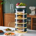 Multifunctional Stackable Insulation Dish Cover Dust Bugs Transparent Food Keeper Anti Cross Flavor Multi Layer Food Cover for Dishes Storage. 