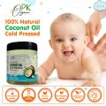 Pure Virgin Coconut Oil Cold-Pressed 500ml - Chemical free, 100% Natural, Freshly made in Nepal by PK Organic -  For Soft and Long Hair , Baby Massage , Hydrated Skin , Gentle, Natural Relief for Diaper Rashes , Reduced Inflammation. 