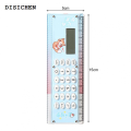DISICHEN Profesional 2 in 1 15cm Ruler Calculator 8-Digits Electronic Calculator Pocket Mini Stationery Math Toys School Multi-functional Calculator. 