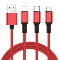 Joyroom S-L422 Red Prime  3 In 1 Charging Cable. 